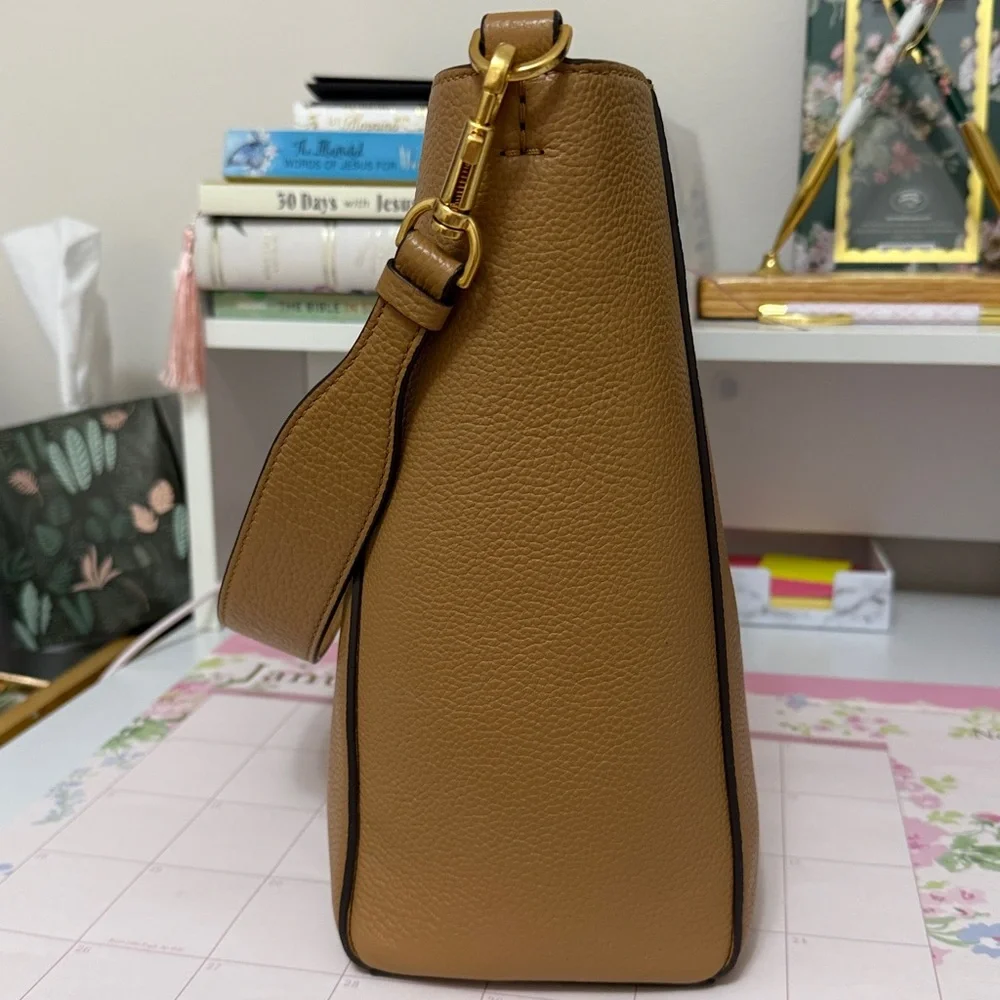 Tory Burch Brown Leather Shoulder Bag - Picture 4 of 13